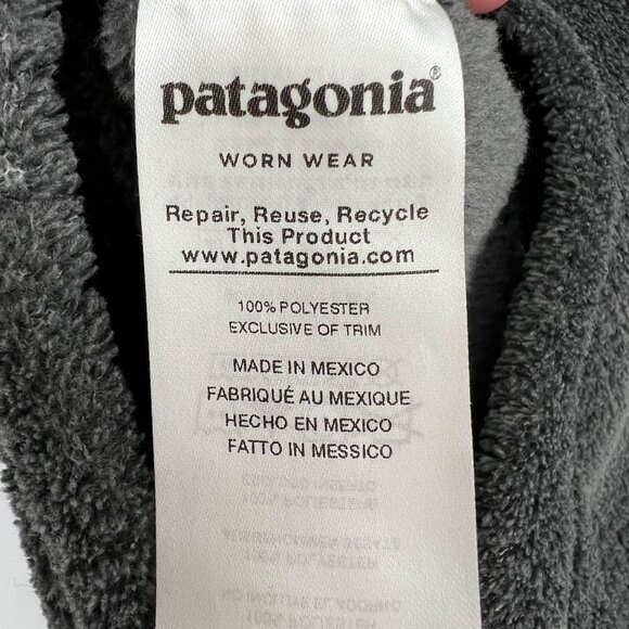 Patagonia Womens Re-Tool Snap-T Fleece Pullover Grey Purple Size XS - Picture 7 of 9